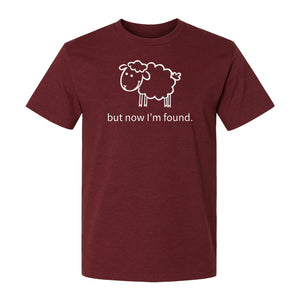 Christian T-Shirt, Cute Lamb But Now I'm Found Faith Design for Easter and Mother's Day