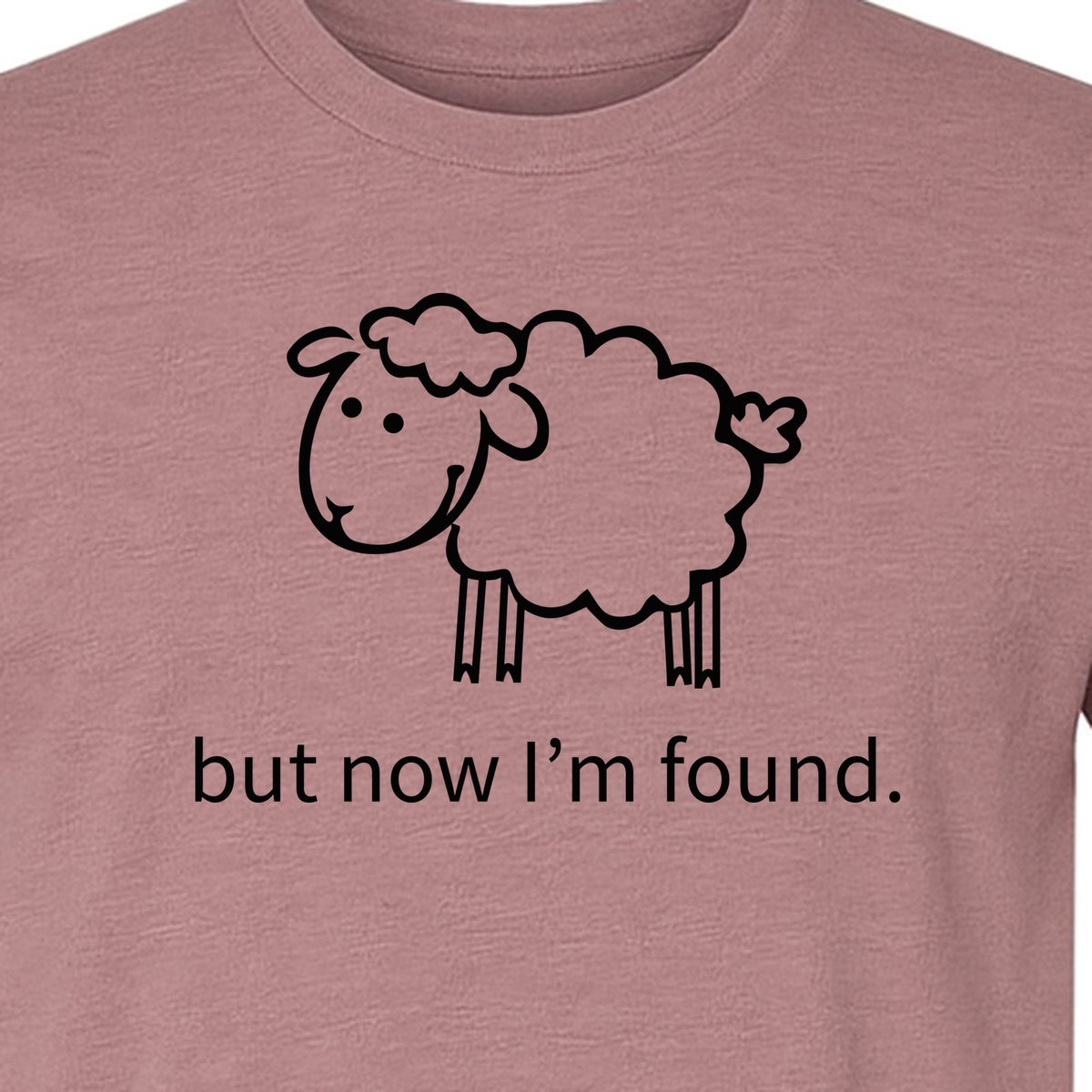 Christian T-Shirt, Cute Lamb But Now I'm Found Faith Design for Easter and Mother's Day