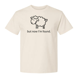 Christian T-Shirt, Cute Lamb But Now I'm Found Faith Design for Easter and Mother's Day