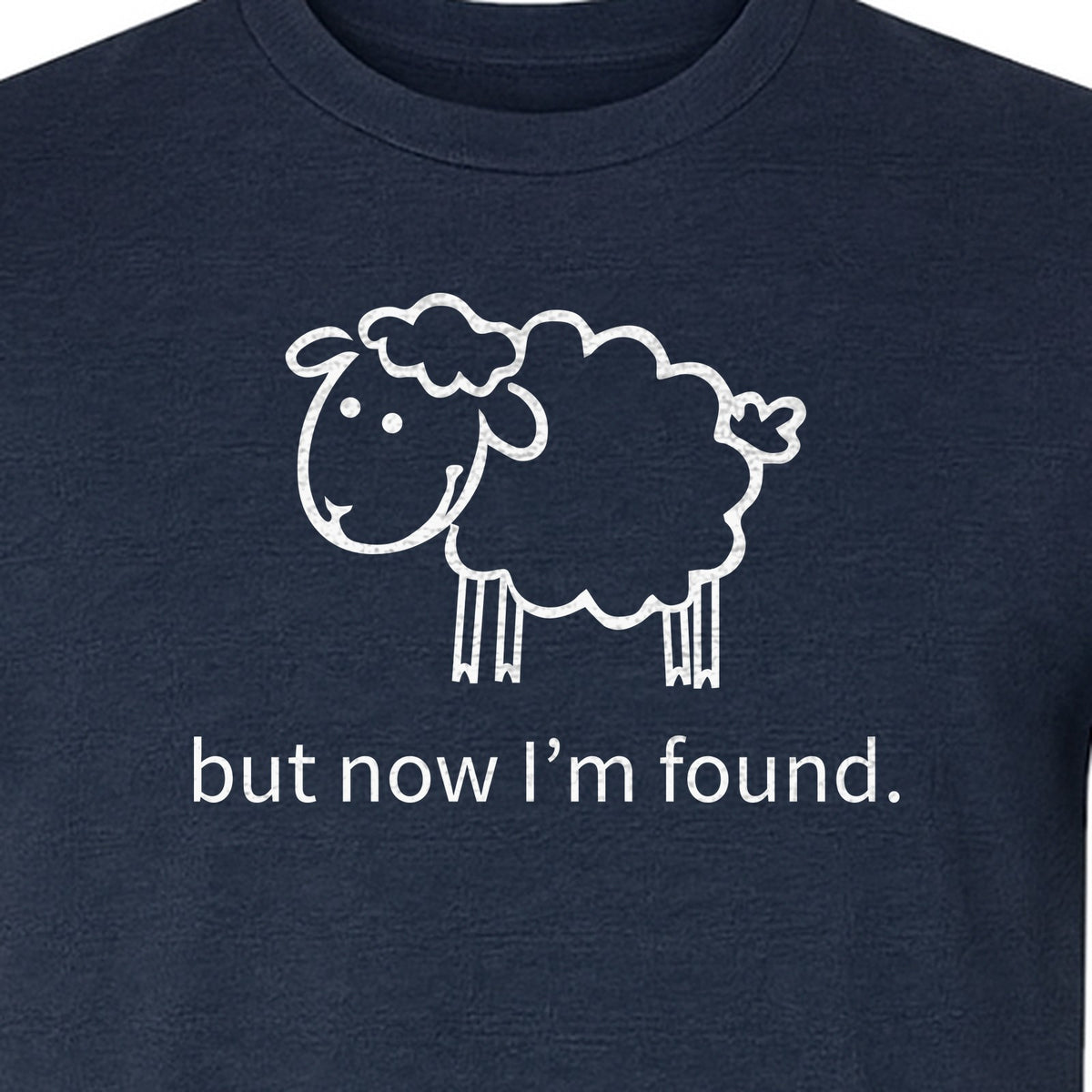 Christian T-Shirt, Cute Lamb But Now I'm Found Faith Design for Easter and Mother's Day