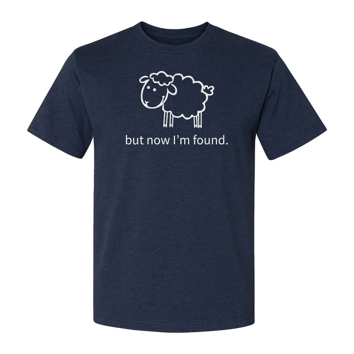 Christian T-Shirt, Cute Lamb But Now I'm Found Faith Design for Easter and Mother's Day