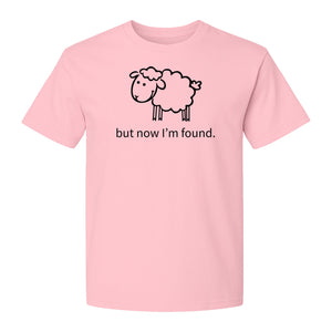 Christian T-Shirt, Cute Lamb But Now I'm Found Faith Design for Easter and Mother's Day