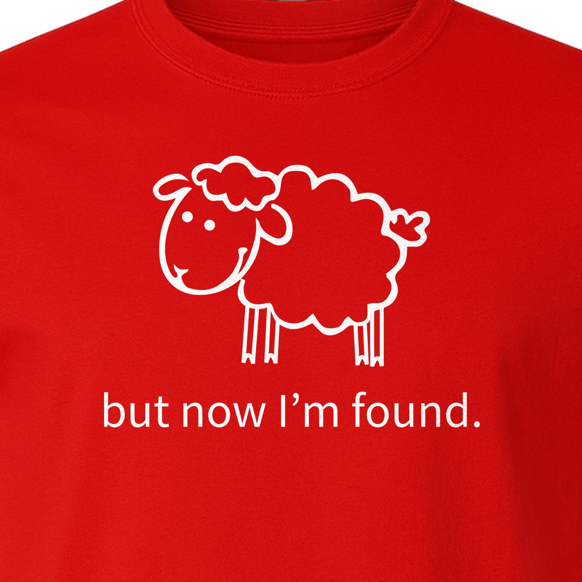 Christian T-Shirt, Cute Lamb But Now I'm Found Faith Design for Easter and Mother's Day