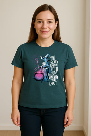 Bisexual Witch T-Shirt, Spooky Pride Graphic for Halloween and LGBTQ+ Adults