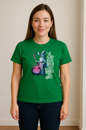 Bisexual Witch T-Shirt, Spooky Pride Graphic for Halloween and LGBTQ+ Adults