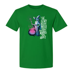 Bisexual Witch T-Shirt, Spooky Pride Graphic for Halloween and LGBTQ+ Adults