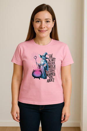 Bisexual Witch T-Shirt, Spooky Pride Graphic for Halloween and LGBTQ+ Adults
