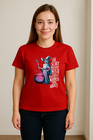 Bisexual Witch T-Shirt, Spooky Pride Graphic for Halloween and LGBTQ+ Adults