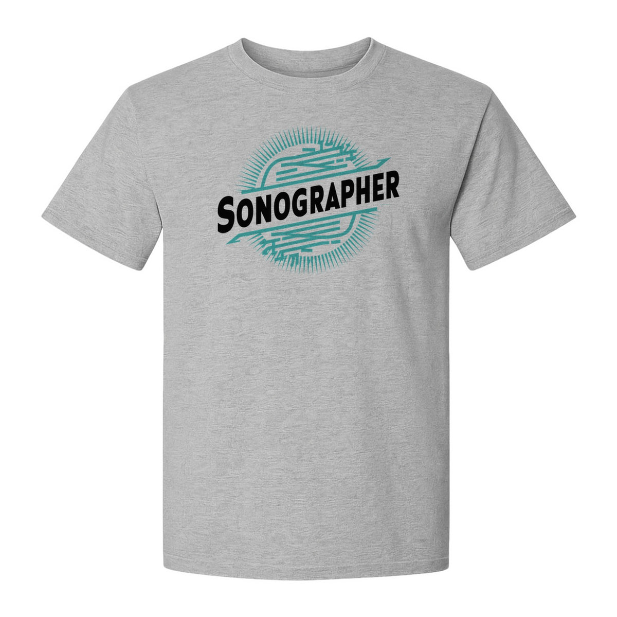 Sonographer T-Shirt, Ultrasound Heartbeat Graphic Tee for Medical Imaging Tech Gifts