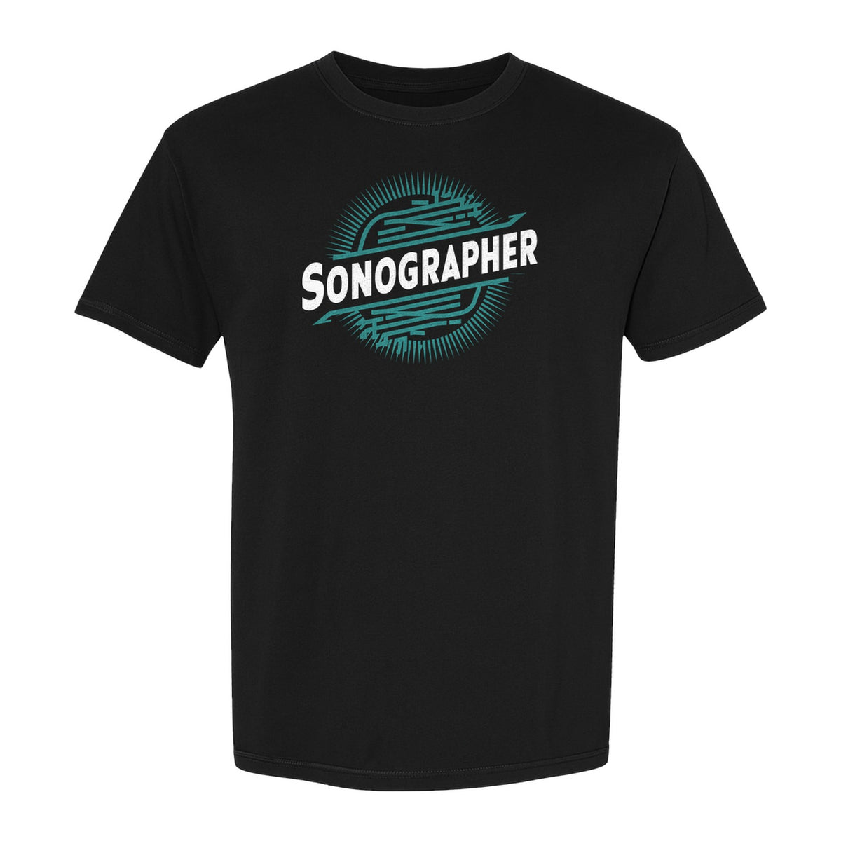 Sonographer T-Shirt, Ultrasound Heartbeat Graphic Tee for Medical Imaging Tech Gifts
