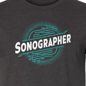 Sonographer T-Shirt, Ultrasound Heartbeat Graphic Tee for Medical Imaging Tech Gifts