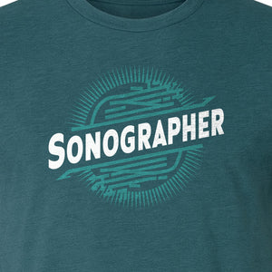 Sonographer T-Shirt, Ultrasound Heartbeat Graphic Tee for Medical Imaging Tech Gifts