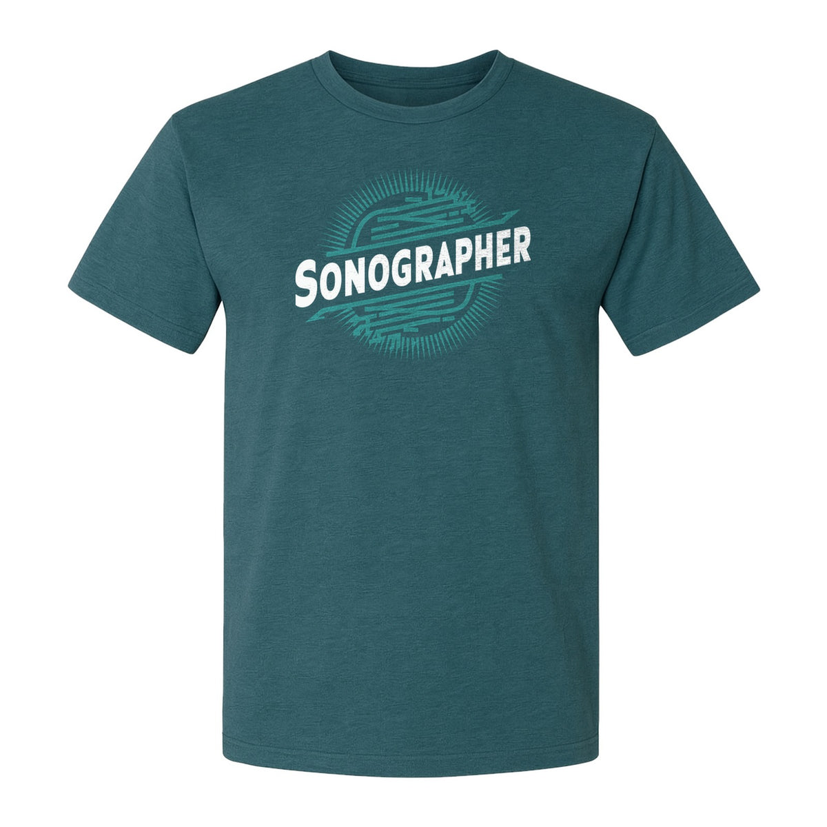 Sonographer T-Shirt, Ultrasound Heartbeat Graphic Tee for Medical Imaging Tech Gifts