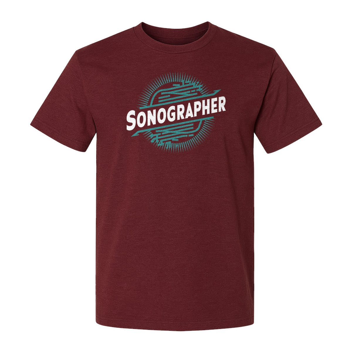 Sonographer T-Shirt, Ultrasound Heartbeat Graphic Tee for Medical Imaging Tech Gifts