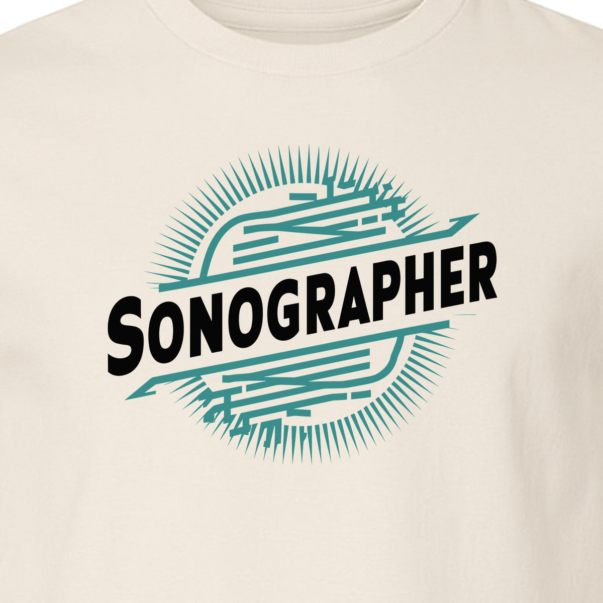 Sonographer T-Shirt, Ultrasound Heartbeat Graphic Tee for Medical Imaging Tech Gifts
