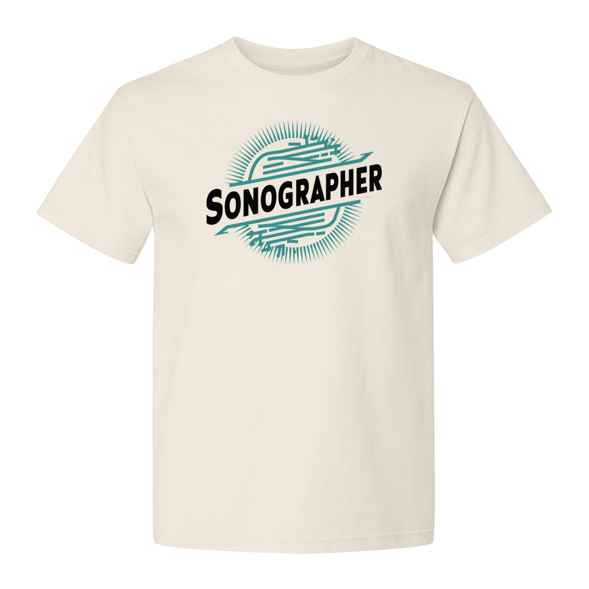Sonographer T-Shirt, Ultrasound Heartbeat Graphic Tee for Medical Imaging Tech Gifts