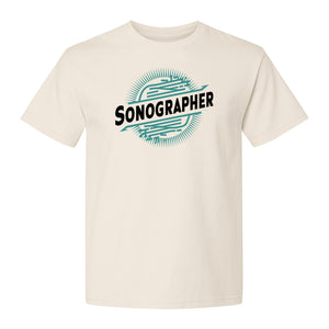 Sonographer T-Shirt, Ultrasound Heartbeat Graphic Tee for Medical Imaging Tech Gifts