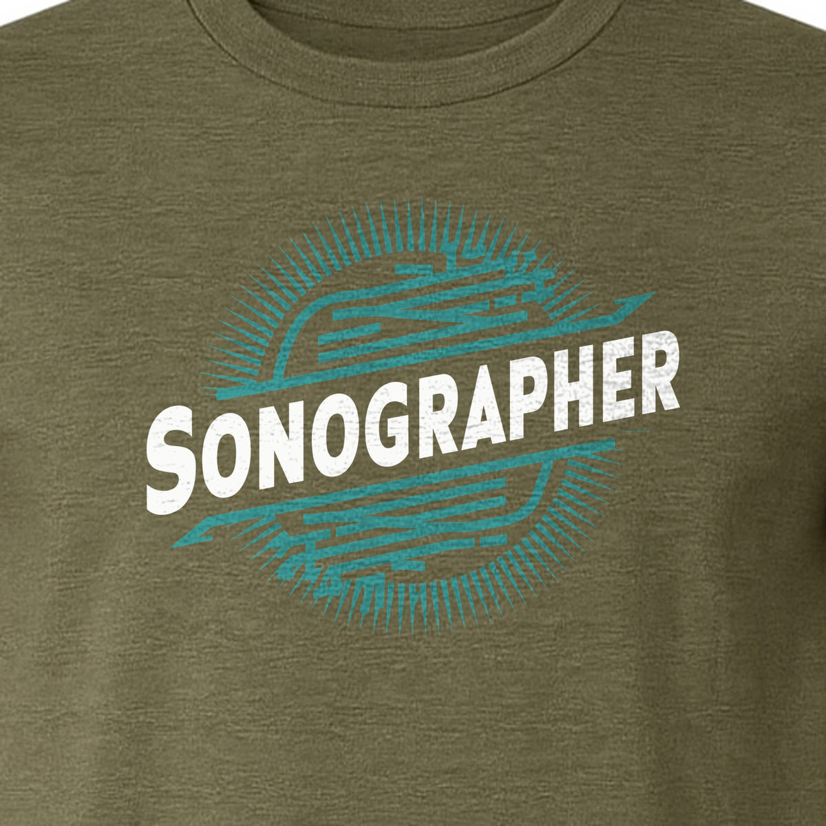 Sonographer T-Shirt, Ultrasound Heartbeat Graphic Tee for Medical Imaging Tech Gifts