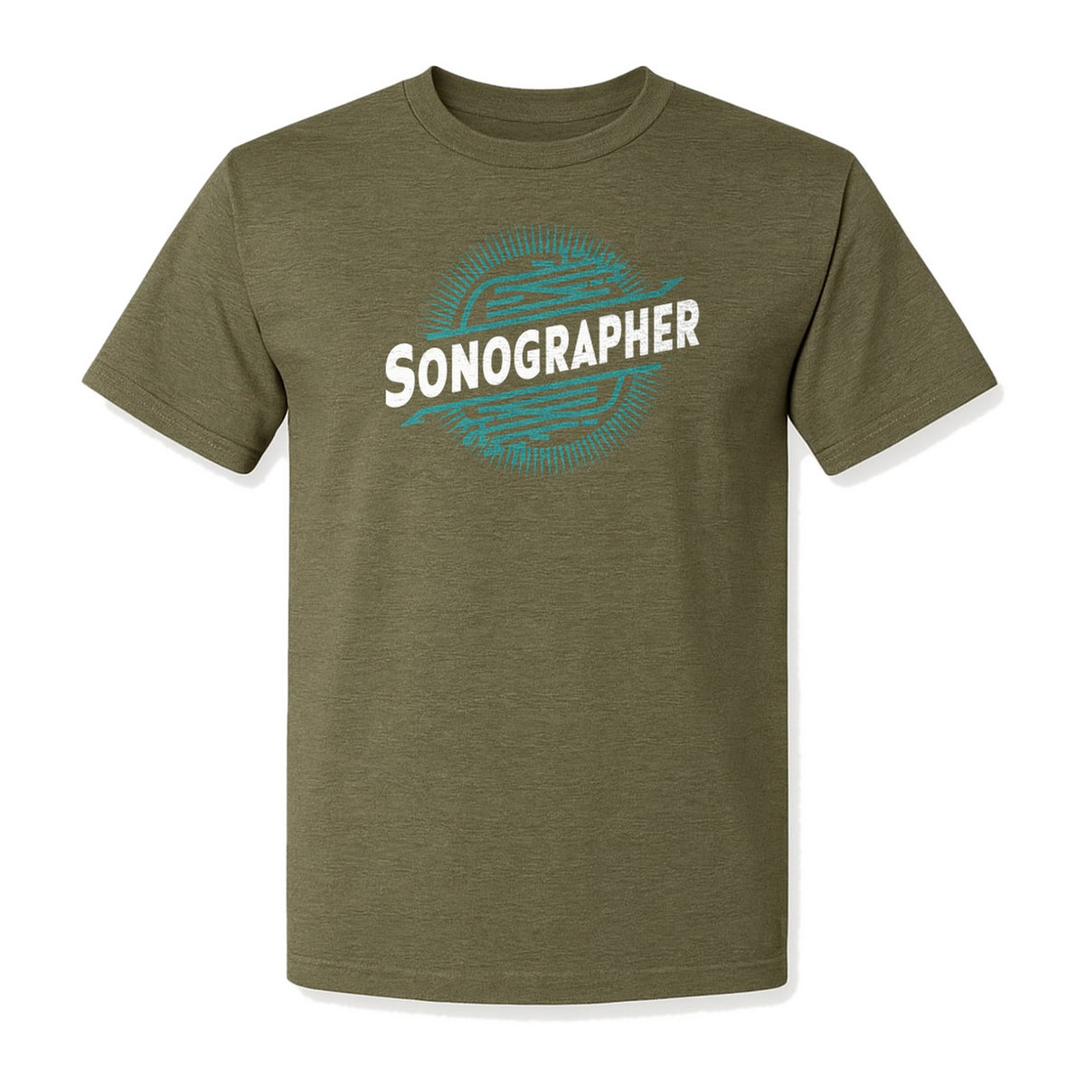 Sonographer T-Shirt, Ultrasound Heartbeat Graphic Tee for Medical Imaging Tech Gifts