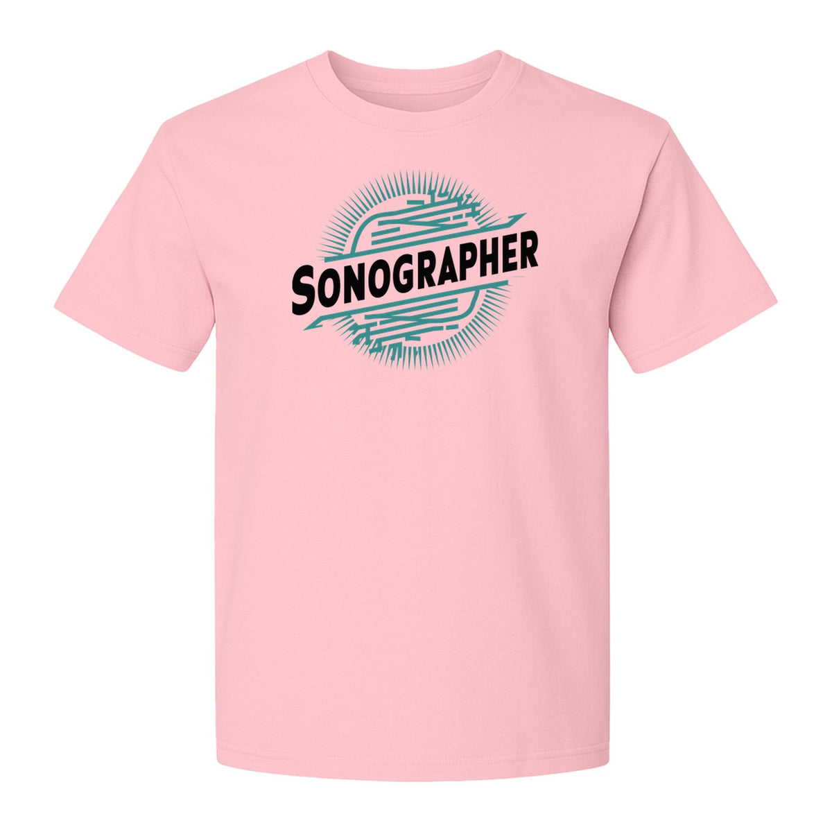 Sonographer T-Shirt, Ultrasound Heartbeat Graphic Tee for Medical Imaging Tech Gifts