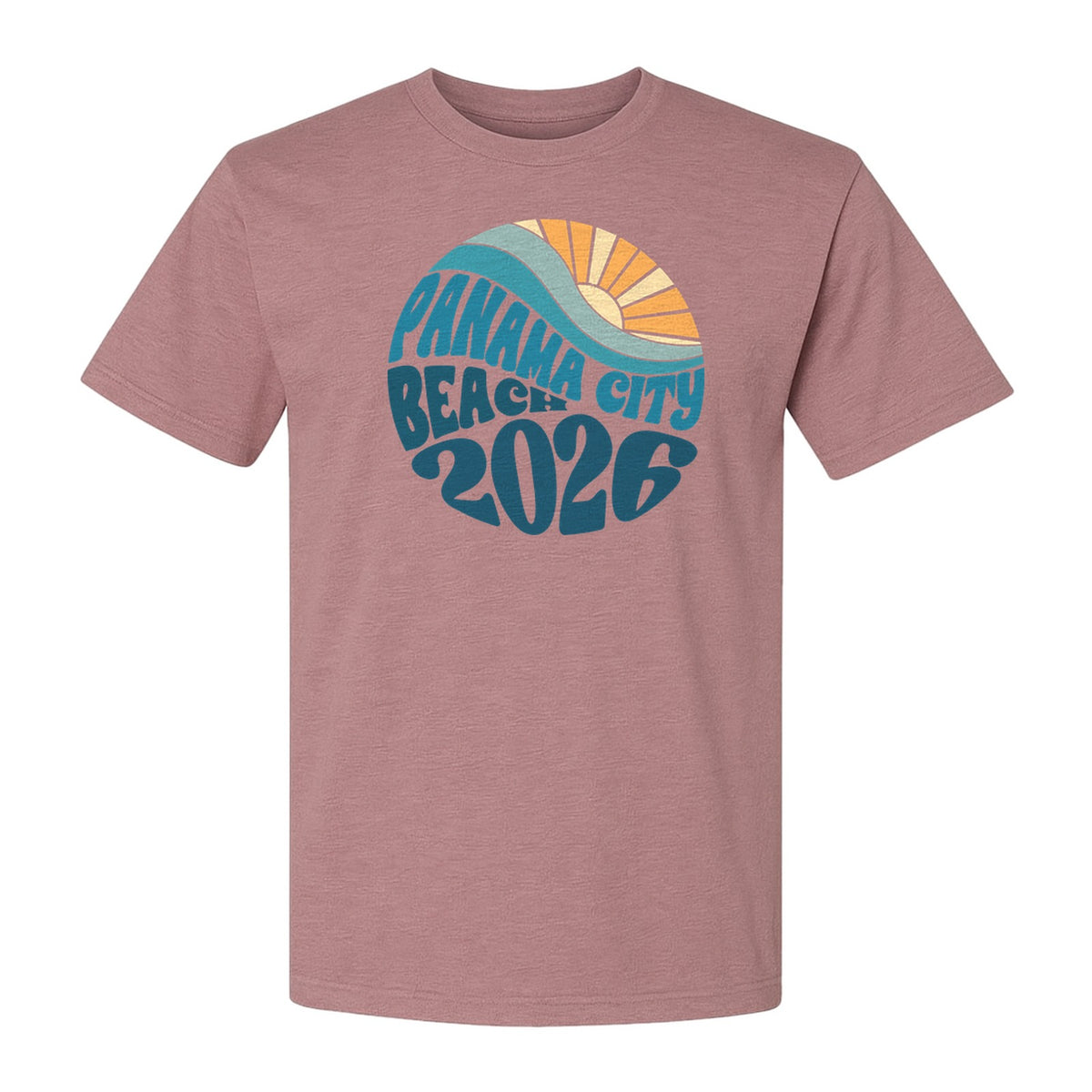 Panama City Beach 2026 T-Shirt, Retro Wave and Sun Vacation Tee for Family Trip Memories