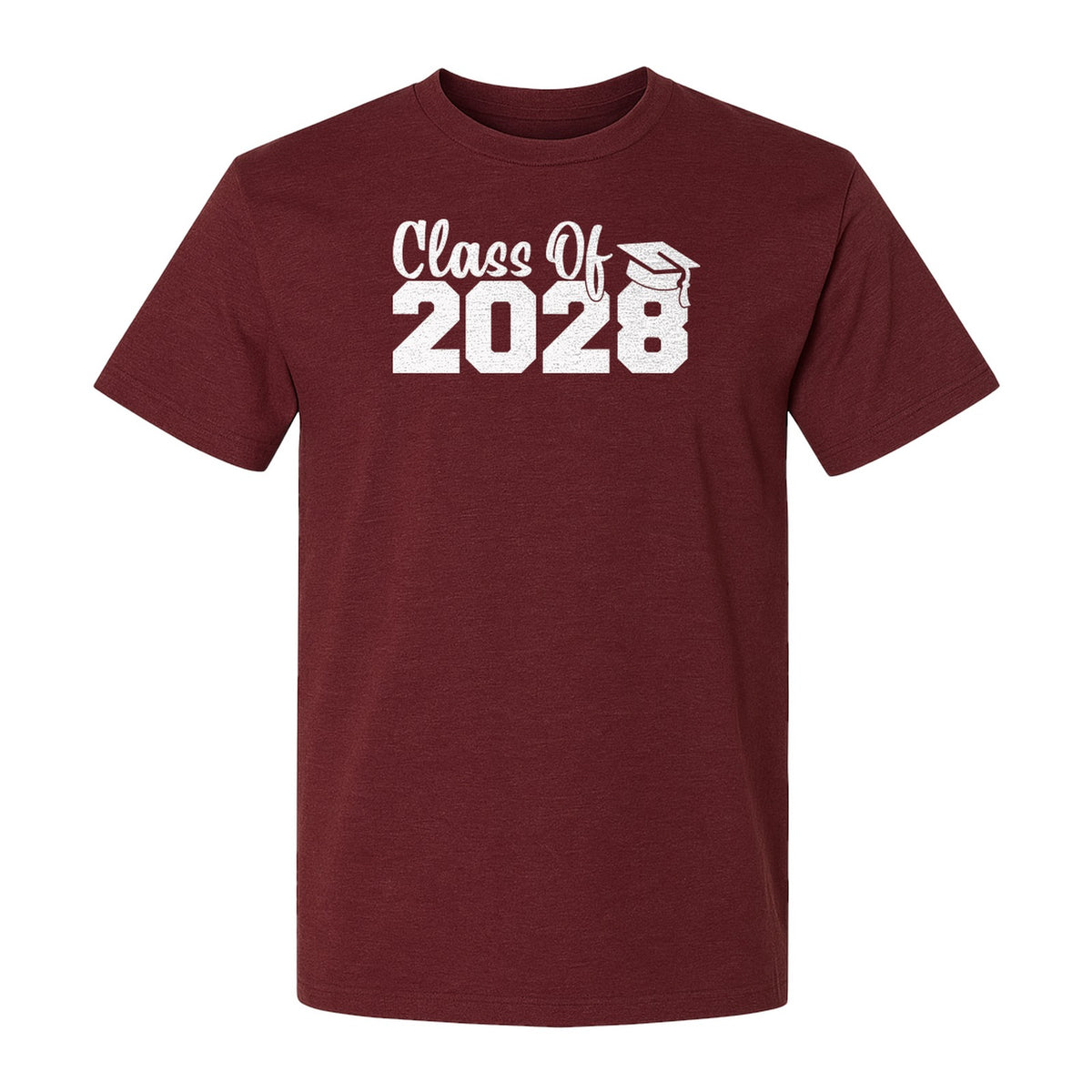 Class of 2028 T-Shirt, Graduation Cap Graphic Tee for Students, First Day of School and Senior Year Keepsake