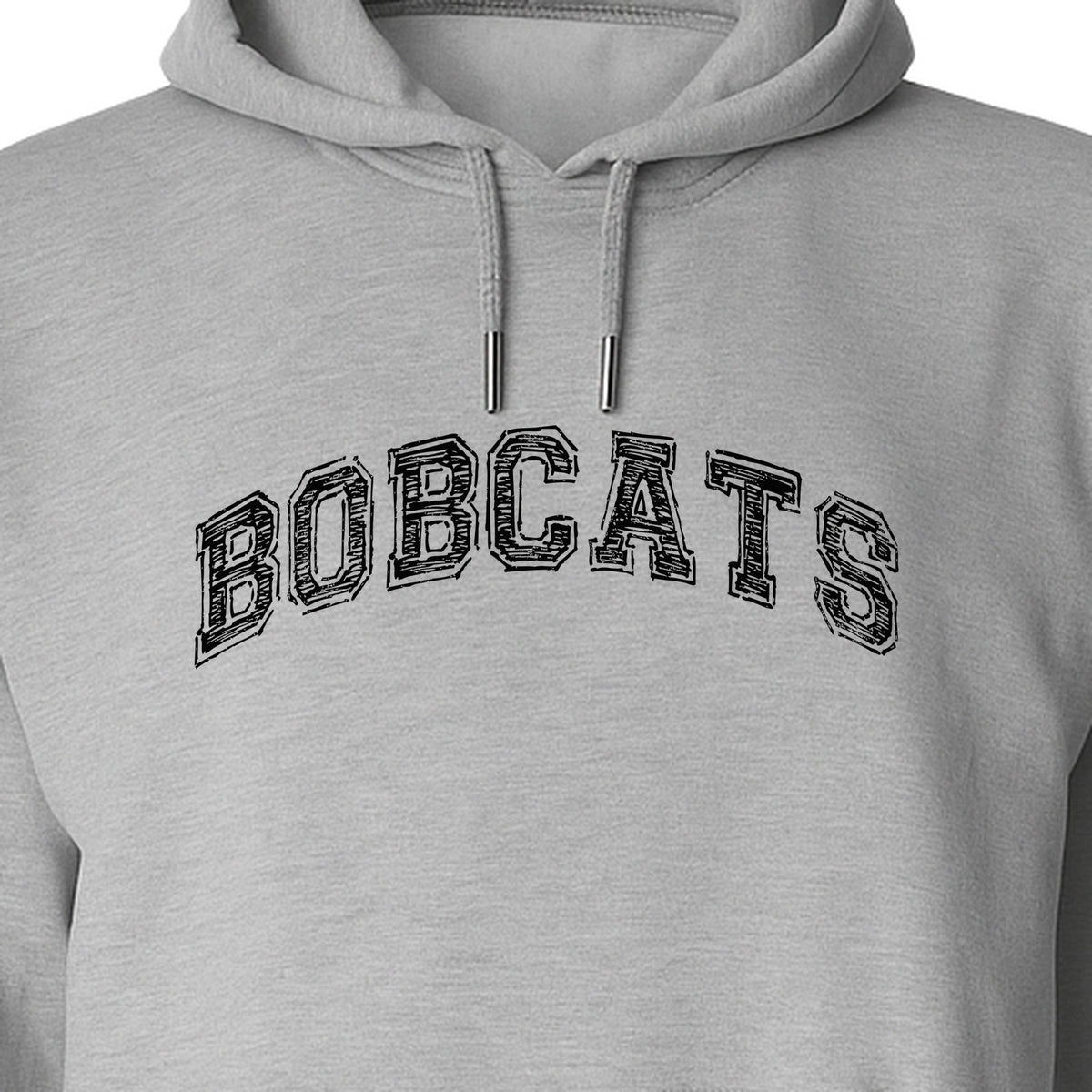 Bobcats Hoodie, Retro Varsity Arch Mascot Pullover for School Spirit and Game Day