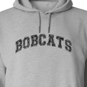 Bobcats Hoodie, Retro Varsity Arch Mascot Pullover for School Spirit and Game Day