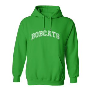 Bobcats Hoodie, Retro Varsity Arch Mascot Pullover for School Spirit and Game Day