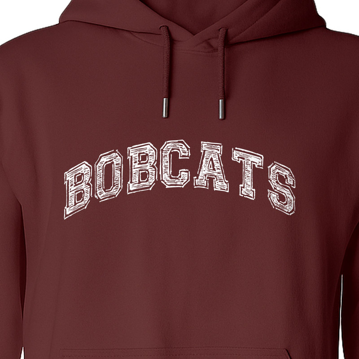 Bobcats Hoodie, Retro Varsity Arch Mascot Pullover for School Spirit and Game Day