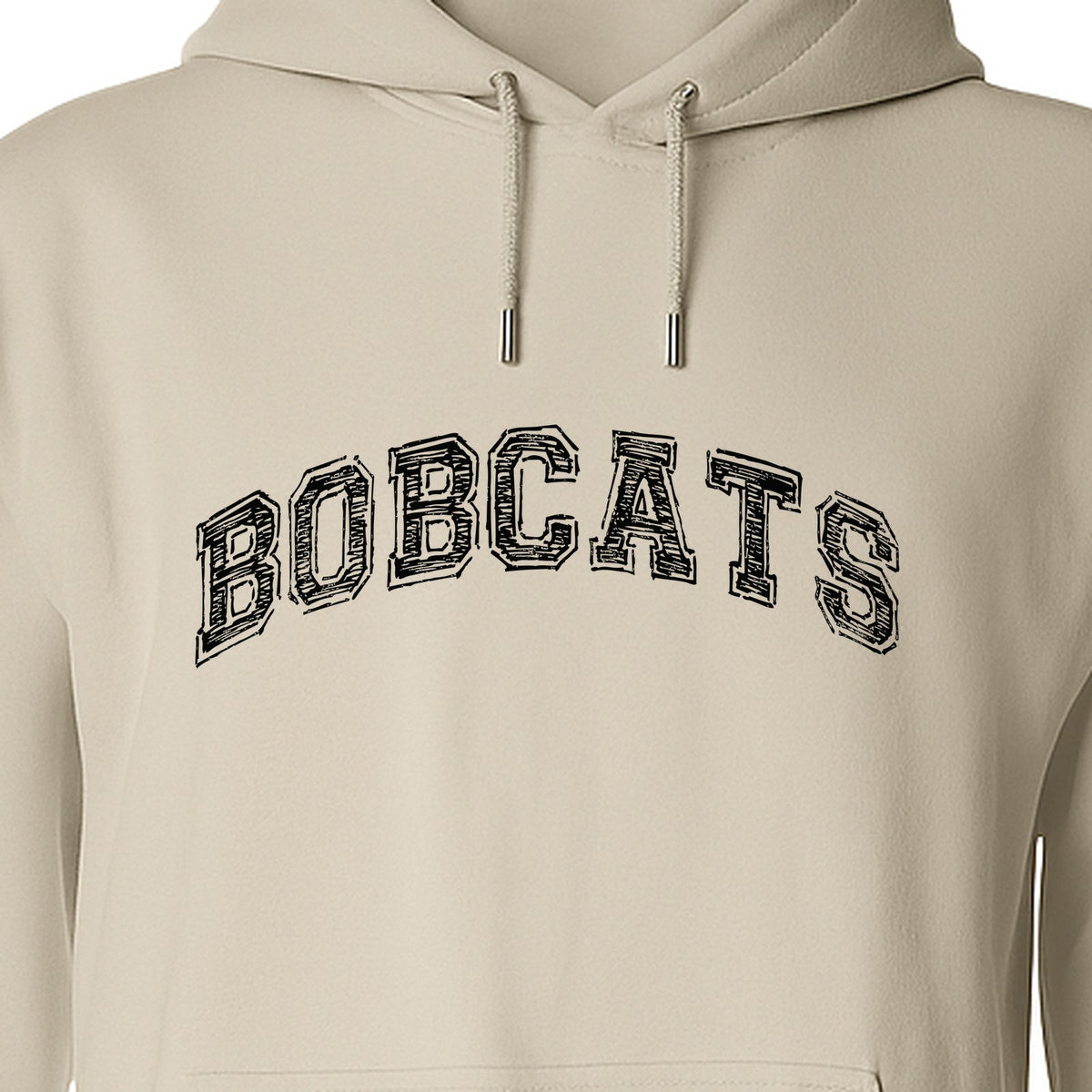 Bobcats Hoodie, Retro Varsity Arch Mascot Pullover for School Spirit and Game Day