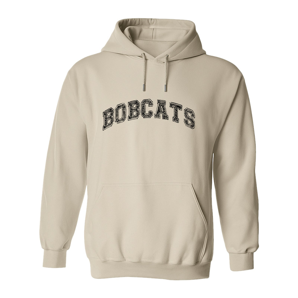 Bobcats Hoodie, Retro Varsity Arch Mascot Pullover for School Spirit and Game Day