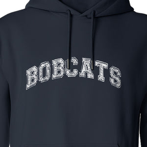 Bobcats Hoodie, Retro Varsity Arch Mascot Pullover for School Spirit and Game Day
