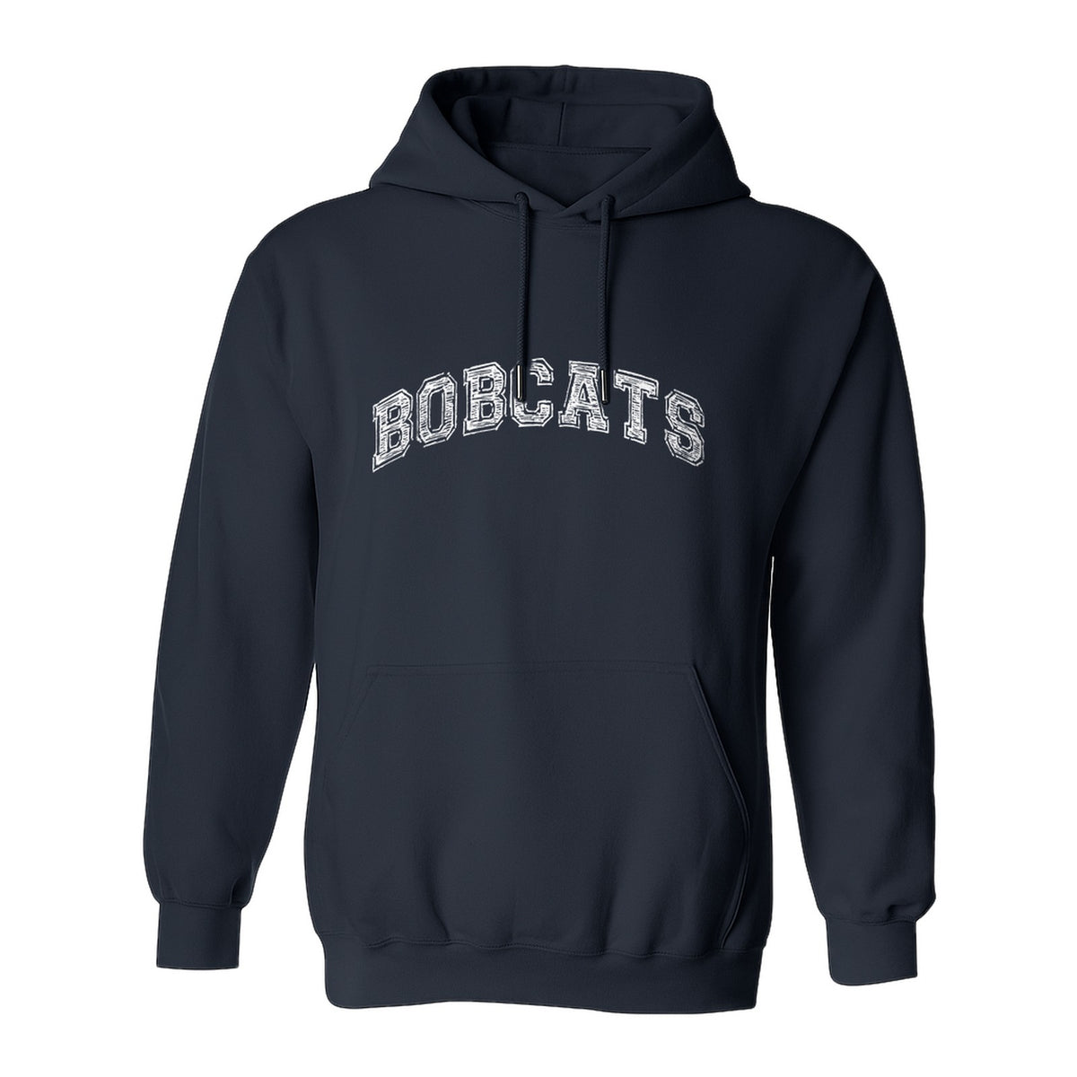 Bobcats Hoodie, Retro Varsity Arch Mascot Pullover for School Spirit and Game Day