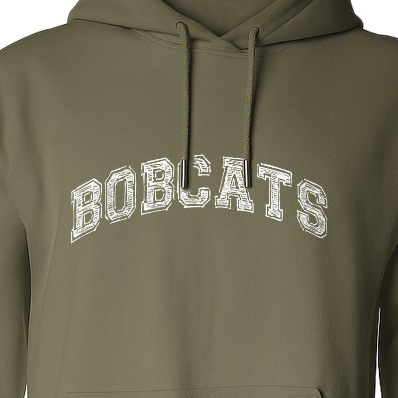 Bobcats Hoodie, Retro Varsity Arch Mascot Pullover for School Spirit and Game Day