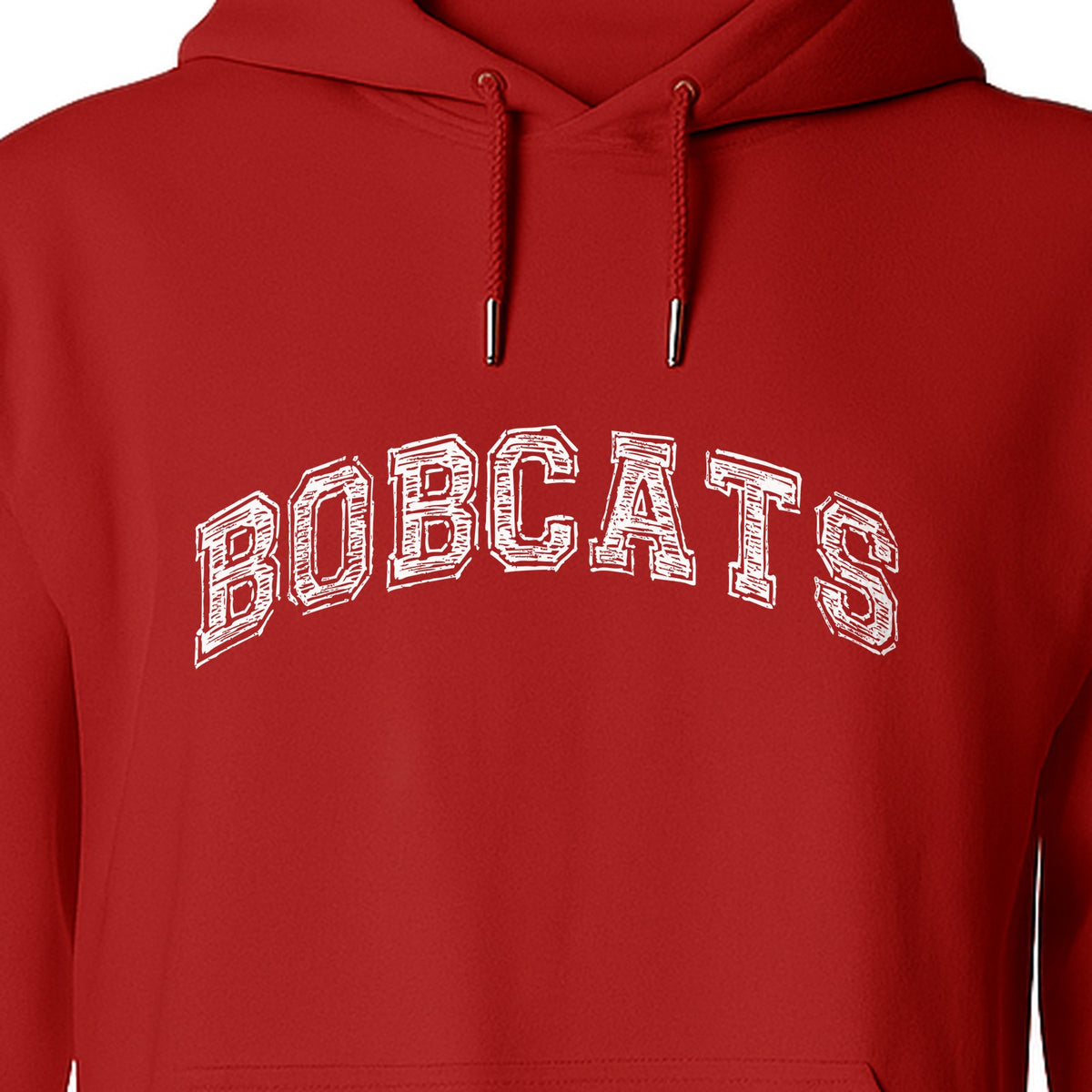 Bobcats Hoodie, Retro Varsity Arch Mascot Pullover for School Spirit and Game Day