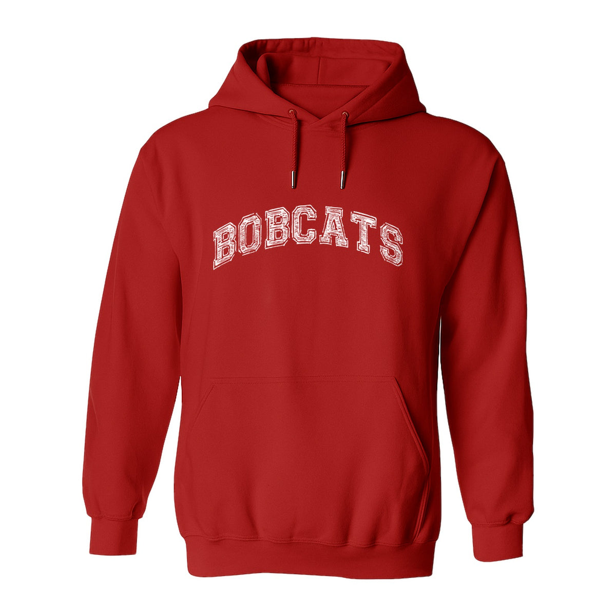 Bobcats Hoodie, Retro Varsity Arch Mascot Pullover for School Spirit and Game Day