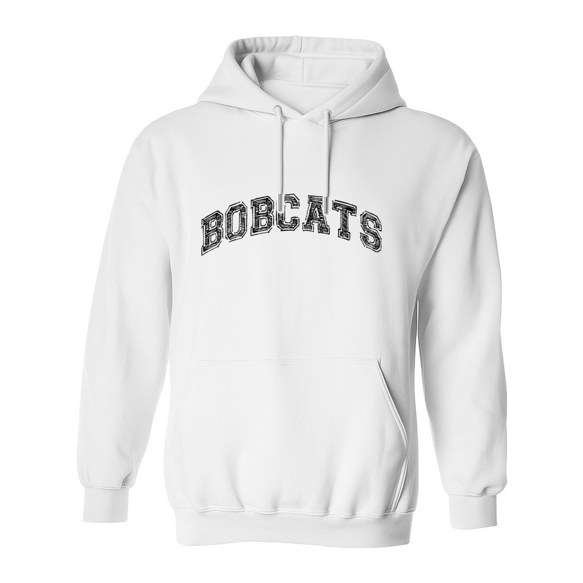 Bobcats Hoodie, Retro Varsity Arch Mascot Pullover for School Spirit and Game Day
