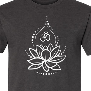 Lotus Flower Yoga T-Shirt, Spiritual Meditation Graphic for Mindful Practice, Instructors and Retreats