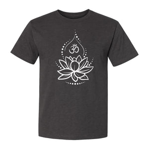 Lotus Flower Yoga T-Shirt, Spiritual Meditation Graphic for Mindful Practice, Instructors and Retreats