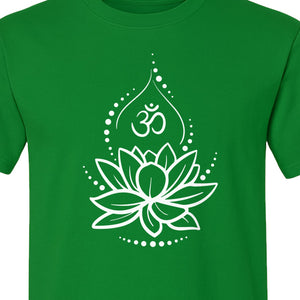 Lotus Flower Yoga T-Shirt, Spiritual Meditation Graphic for Mindful Practice, Instructors and Retreats