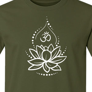 Lotus Flower Yoga T-Shirt, Spiritual Meditation Graphic for Mindful Practice, Instructors and Retreats