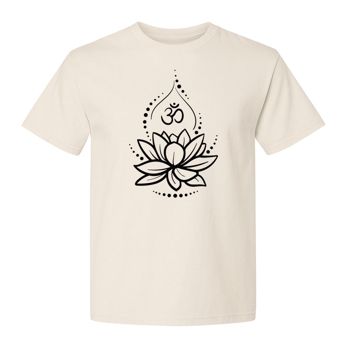 Lotus Flower Yoga T-Shirt, Spiritual Meditation Graphic for Mindful Practice, Instructors and Retreats