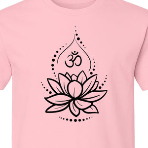 Lotus Flower Yoga T-Shirt, Spiritual Meditation Graphic for Mindful Practice, Instructors and Retreats