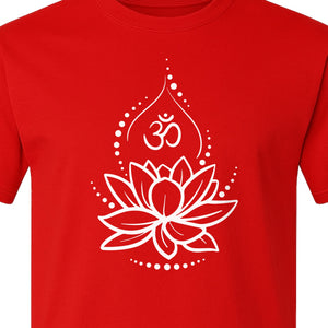 Lotus Flower Yoga T-Shirt, Spiritual Meditation Graphic for Mindful Practice, Instructors and Retreats