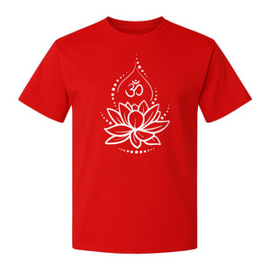 Lotus Flower Yoga T-Shirt, Spiritual Meditation Graphic for Mindful Practice, Instructors and Retreats
