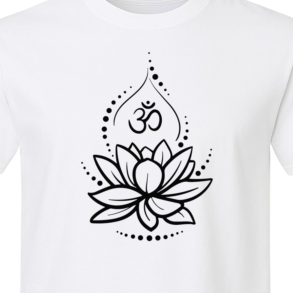 Lotus Flower Yoga T-Shirt, Spiritual Meditation Graphic for Mindful Practice, Instructors and Retreats