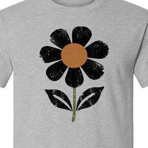 Flower T-Shirt, Distressed White Daisy Botanical Graphic Tee for Plant Lovers and Garden Gifts