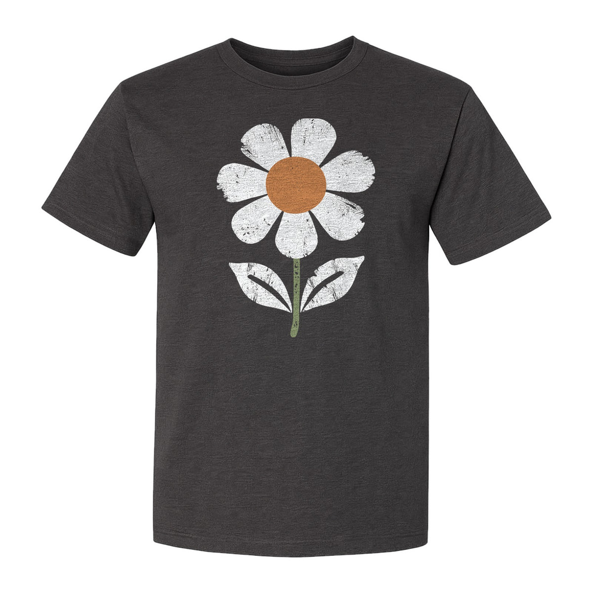 Flower T-Shirt, Distressed White Daisy Botanical Graphic Tee for Plant Lovers and Garden Gifts