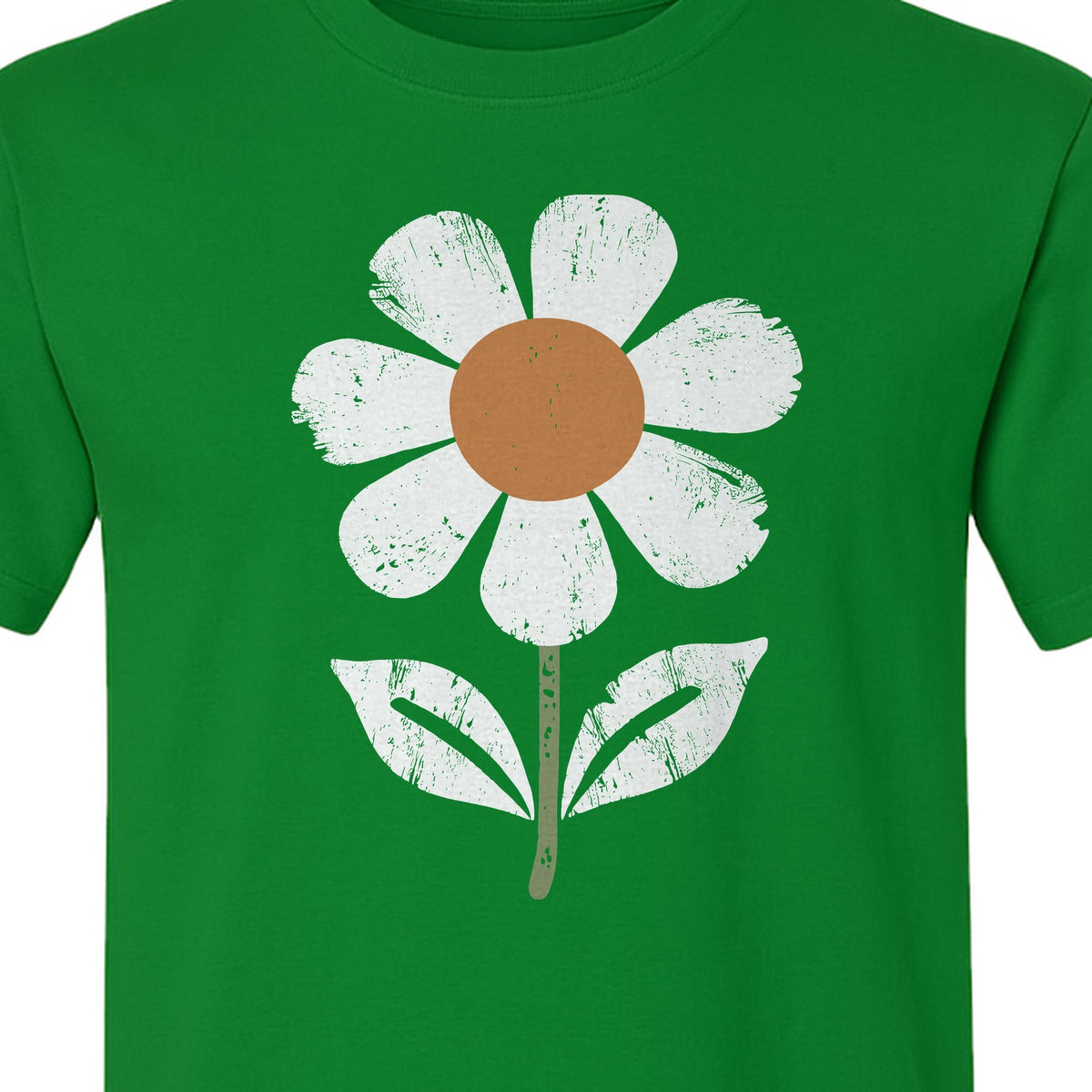 Flower T-Shirt, Distressed White Daisy Botanical Graphic Tee for Plant Lovers and Garden Gifts